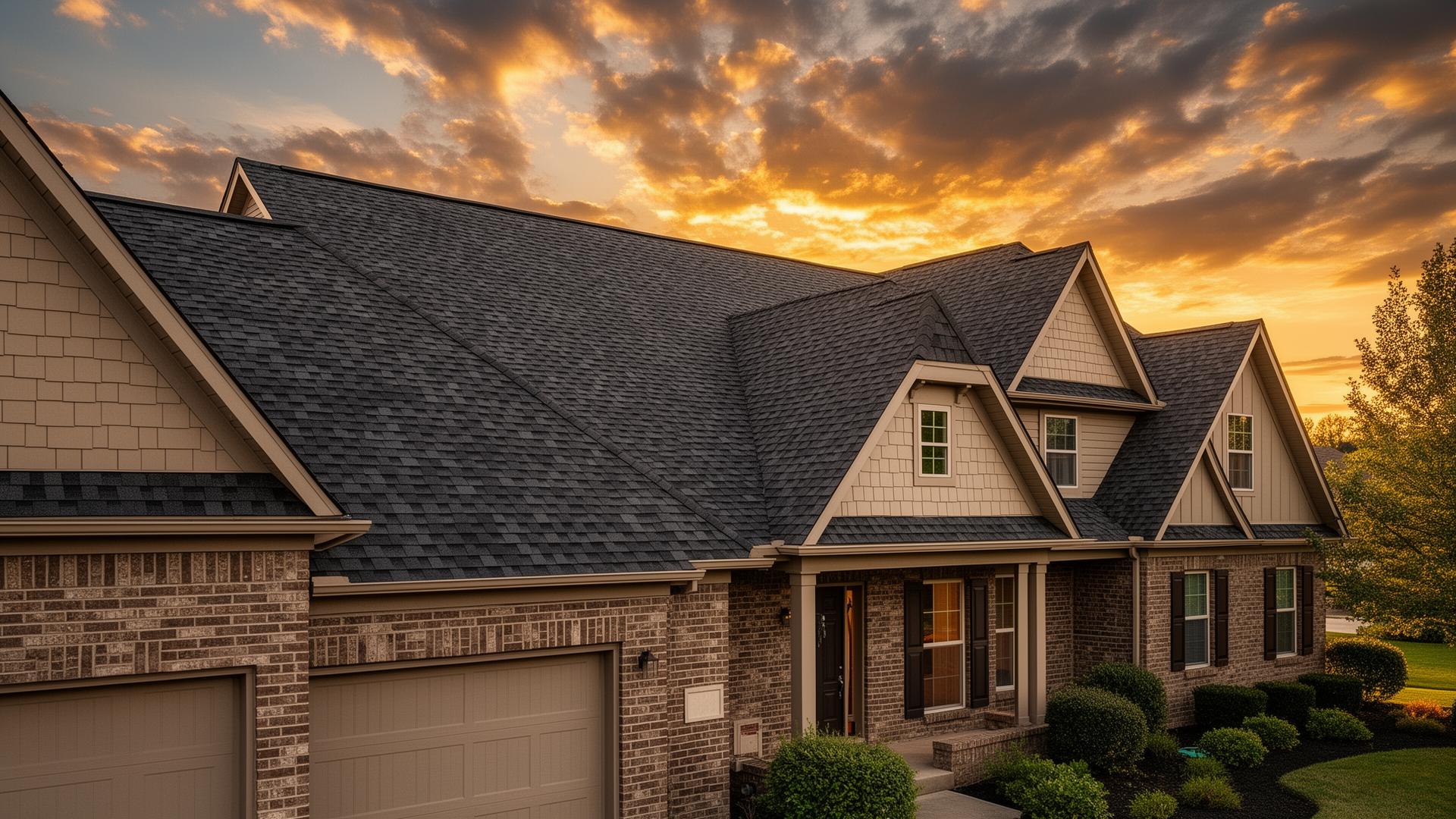 New asphalt shingle roof installed by Buckeye State Renovations on an Ohio home